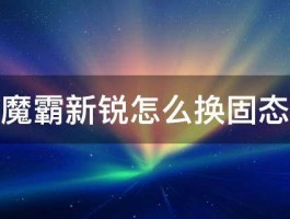 魔霸新锐怎么换固态 