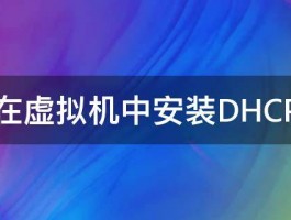 如何在虚拟机中安装DHCP组件 