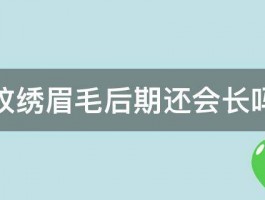 纹绣眉毛后期还会长吗 