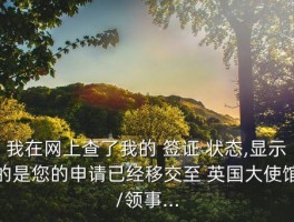 英国签证进度各种状态 