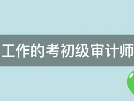 干会计工作的考初级审计师有用吗 