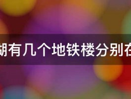 松山湖有几个地铁楼分别在哪里 