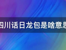 四川话日龙包是啥意思 