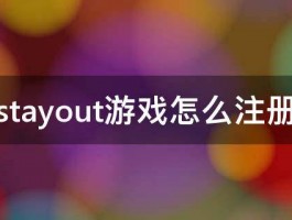 stayout游戏怎么注册 