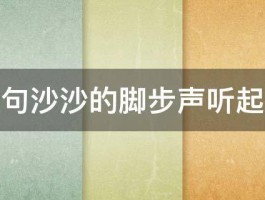 比喻句沙沙的脚步声听起来像 