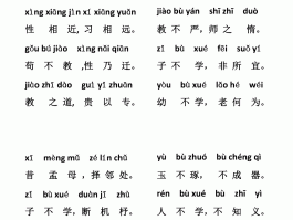 三字经全文带拼音的(三字经全文带拼音的完整版)