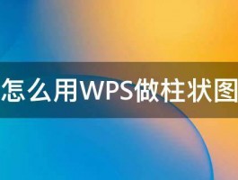 怎么用WPS做柱状图 