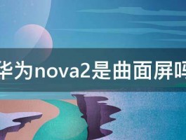 华为nova2是曲面屏吗 