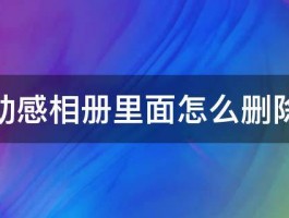 动感相册里面怎么删除 