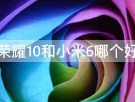 荣耀10和小米6哪个好 