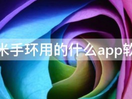 小米手环用的什么app软件 