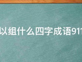 翁可以组什么四字成语911查询 