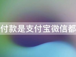 二维码付款是支付宝微信都能扫吗 