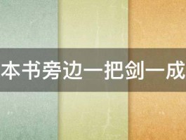 一本书旁边一把剑一成语 