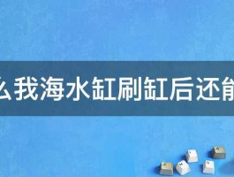 为什么我海水缸刷缸后还能爆藻 