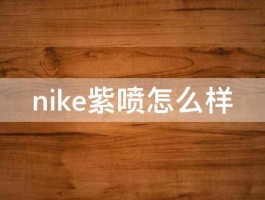 nike紫喷怎么样 