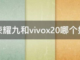 荣耀九和vivox20哪个好 