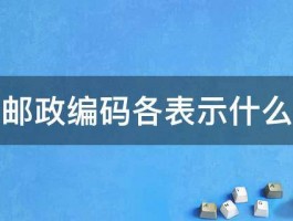 邮政编码各表示什么 