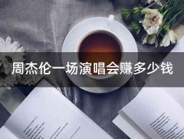 周杰伦一场演唱会赚多少钱 